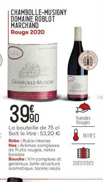 chambolle-musigny domaine roblot marchand rouge 2020