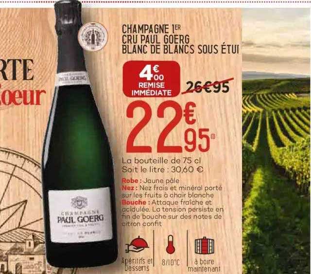 Champagne 1er Cru Paul Goerg Blanc De Blancs Sous étui