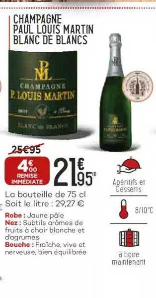 champagne paul louis martin blanc de blancs