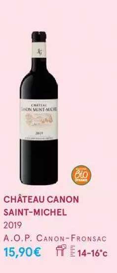 château canon saint-michel 2019 a.o.p. canon-fronsac