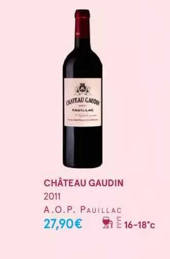 château gaudin 2011 a.o.p. pauillac
