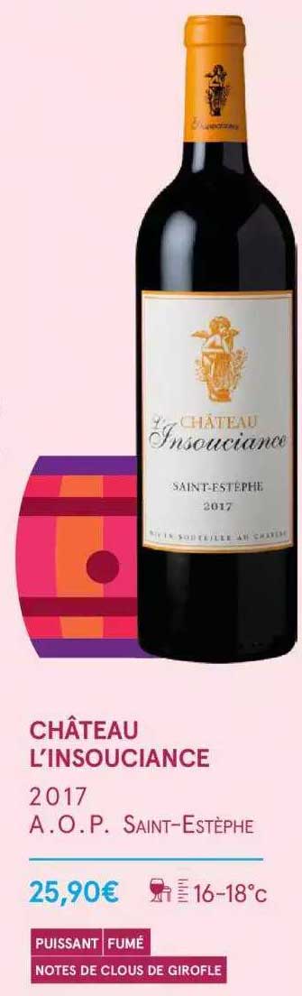 château l'insouciance 2017 a.o.p. saint-estèphe
