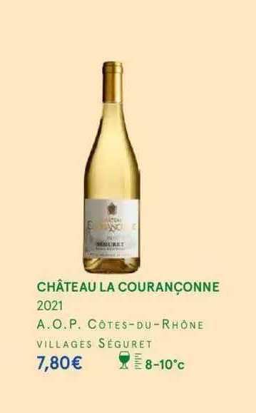 château la courançonne 2021 a.o.p. côtes-du-rhône villages séguret
