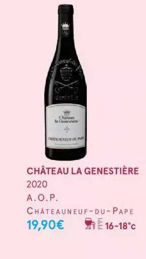 château la genestière 2020 a.o.p. châteauneuf-du-pape