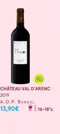 château val d'arenc 2019 a.o.p. bandol
