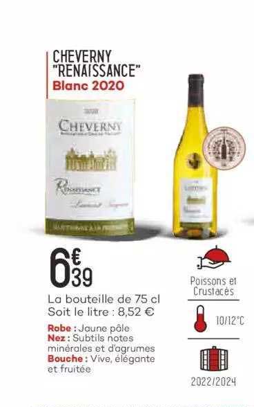cheverny "renaissance" blanc 2020