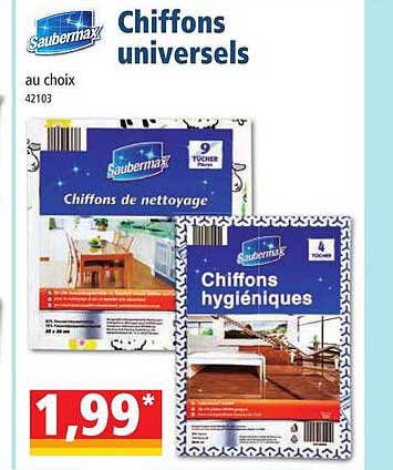 chiffons universels saubermax