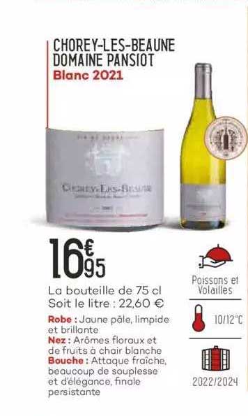 chorey-les-beaune domaine pansiot blanc 2021