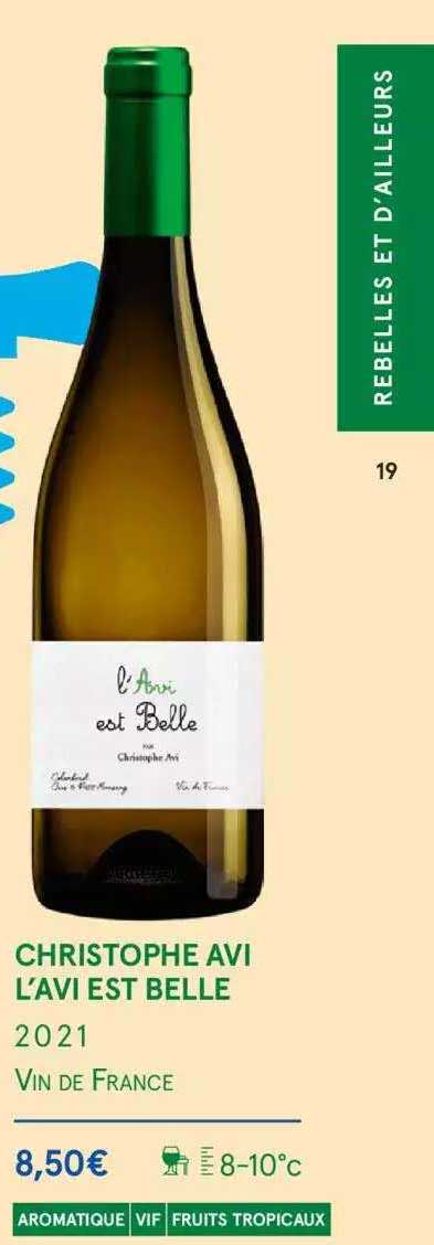 christophe avi l'avi est belle 2021 vin de france