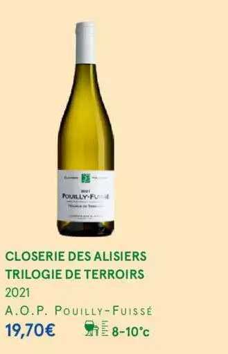 closerie des alisiers trilogie de terroirs 2021 a.o.p. pouilly-fuissé