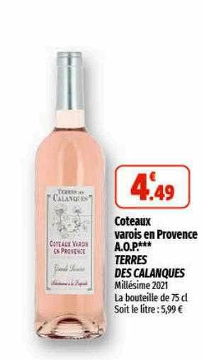 côteaux varois en provence a.o.p. terres des calanques