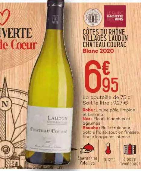 côtes du rhône villages laudun château courac blanc 2020