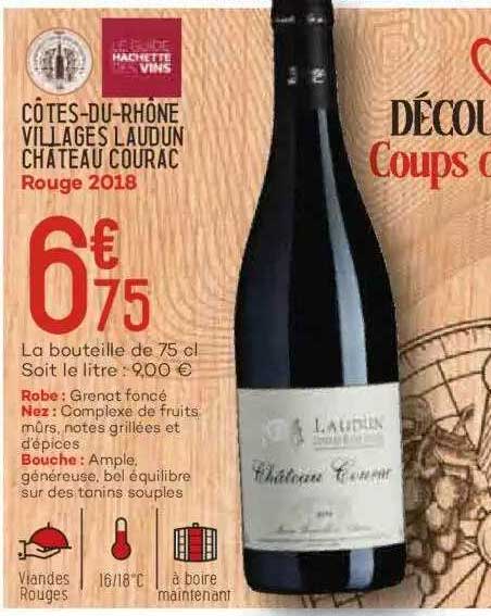 côtes-du-rhône villages laudun château courac rouge 2018
