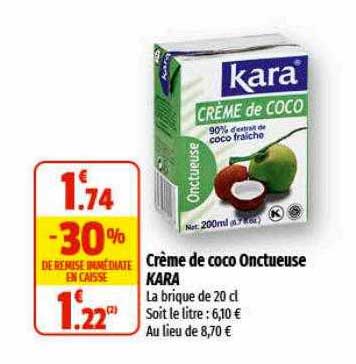 Crème De Coco Onctueuse Kara
