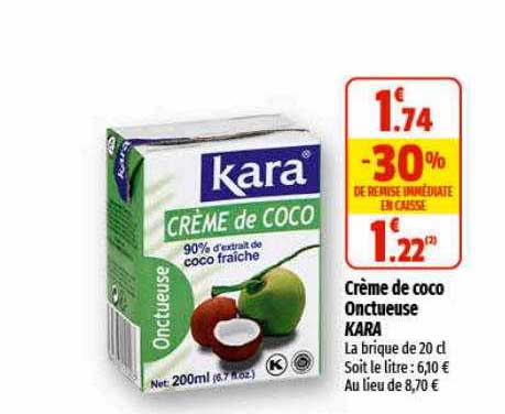 Crème De Coco Onctueuse Kara