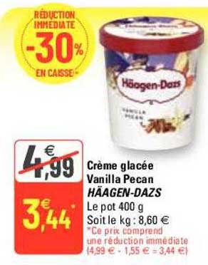 crème glacée vanilla pécan häagen-dazs
