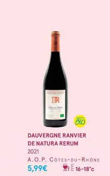 dauvergne ranvier de natura rerum 2021 a.o.p. côtes-du-rhône