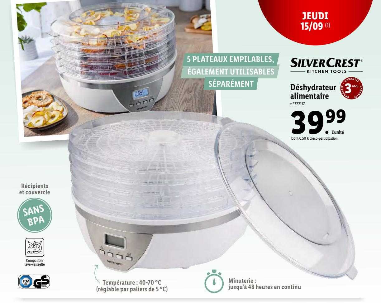 Déshydrateur Alimentaire Silvercrest