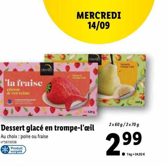Dessert Glacé En Trompe-l'œil