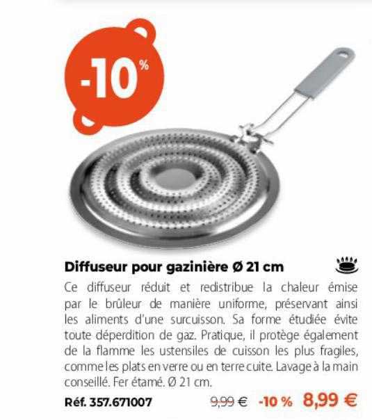 diffuseur pour gazinière ø 21cm