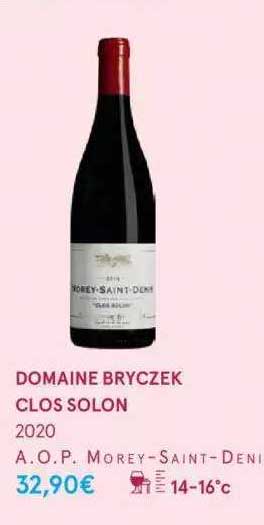 domaine bryczek clos solon 2020 a.o.p. morey-saint-denise