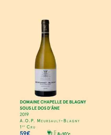 domaine chapelle de blagny sous le dos d'âne 2019 a.o.p. meursault-blagny