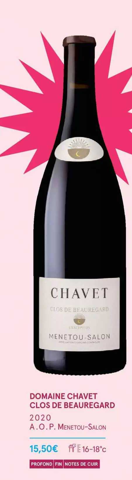 domaine chavet clos de beauregard 2020 a.o.p. menetou-salon