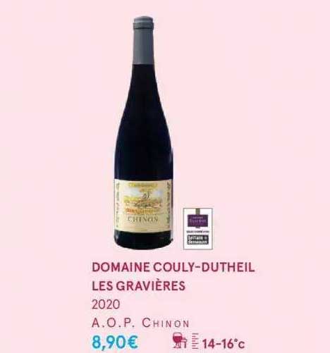 domaine couly-dutheil les gravières 2020 a.o.p. chinon