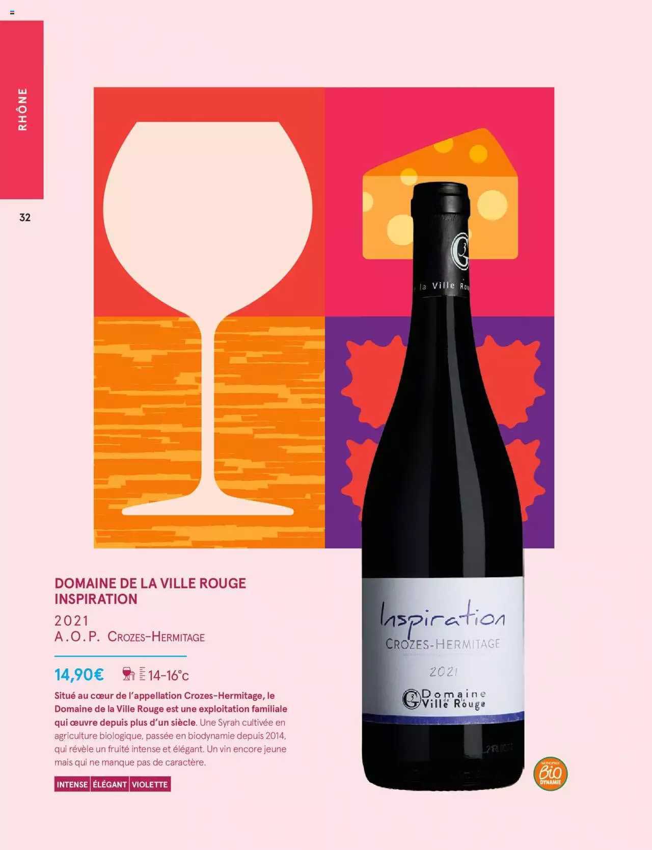 domaine de la ville rouge inspiration 2021 a.o.p. crozes-hermitage