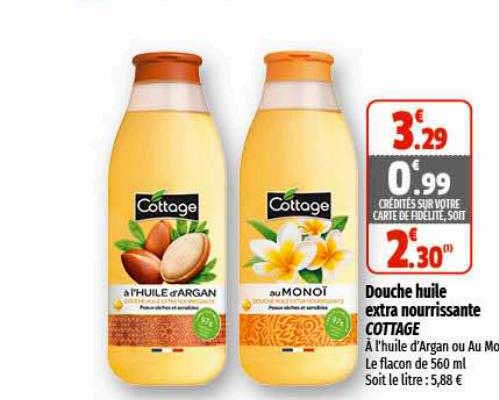 Douche Huile Extra Nourrissante Cottage