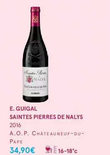 e.guigal saintes pierres de nalys 2016 a.o.p. châteauneuf-du-pape