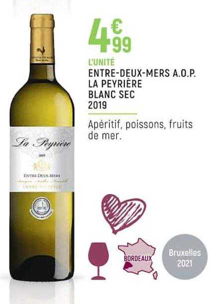 entre-deux-mers a.o.p. la peyrière blanc sec 2019