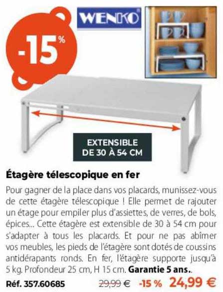 étagère Télescopique En Fer