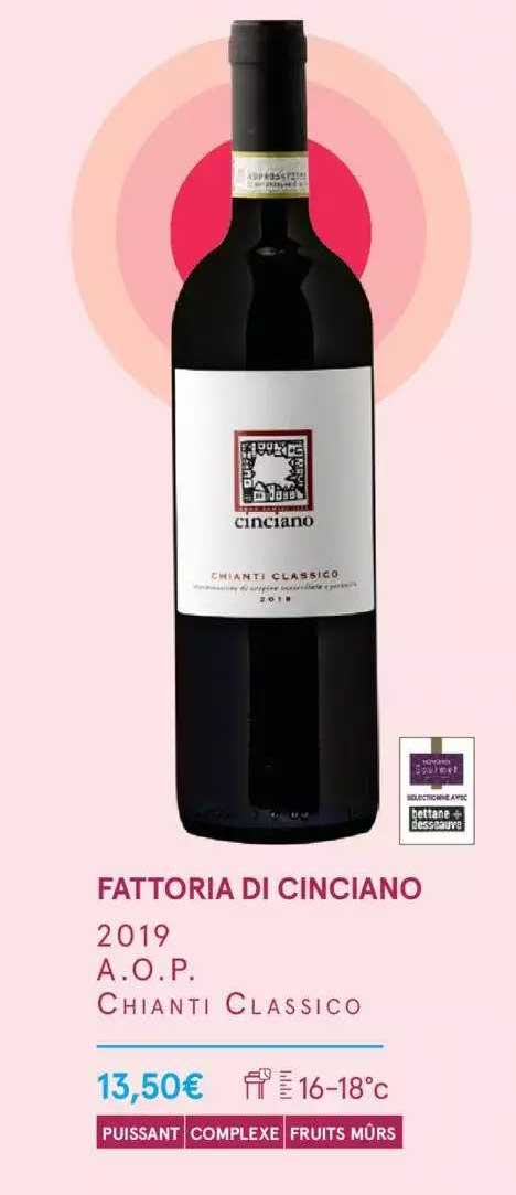 fattoria di cinciano 2019 a.o.p. chianti classico