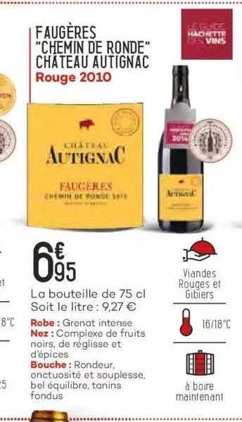 faugères "chemin de ronde" château autignac rouge 2020