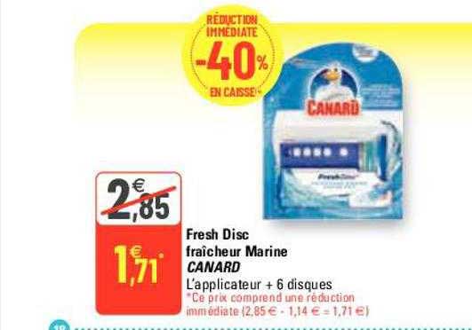 fresh disc fraîcheur marine canard