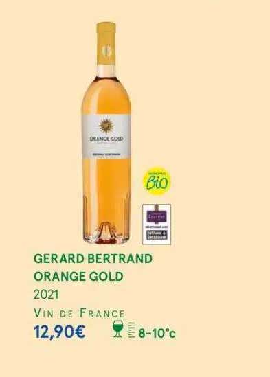 gerard bertrand orange gold 2021 vin de france