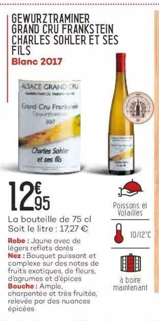 gewurztraminer grand cru frankstein charles sohler et ses fils blanc 2017