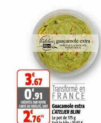 guacamole extra l'atelier blini