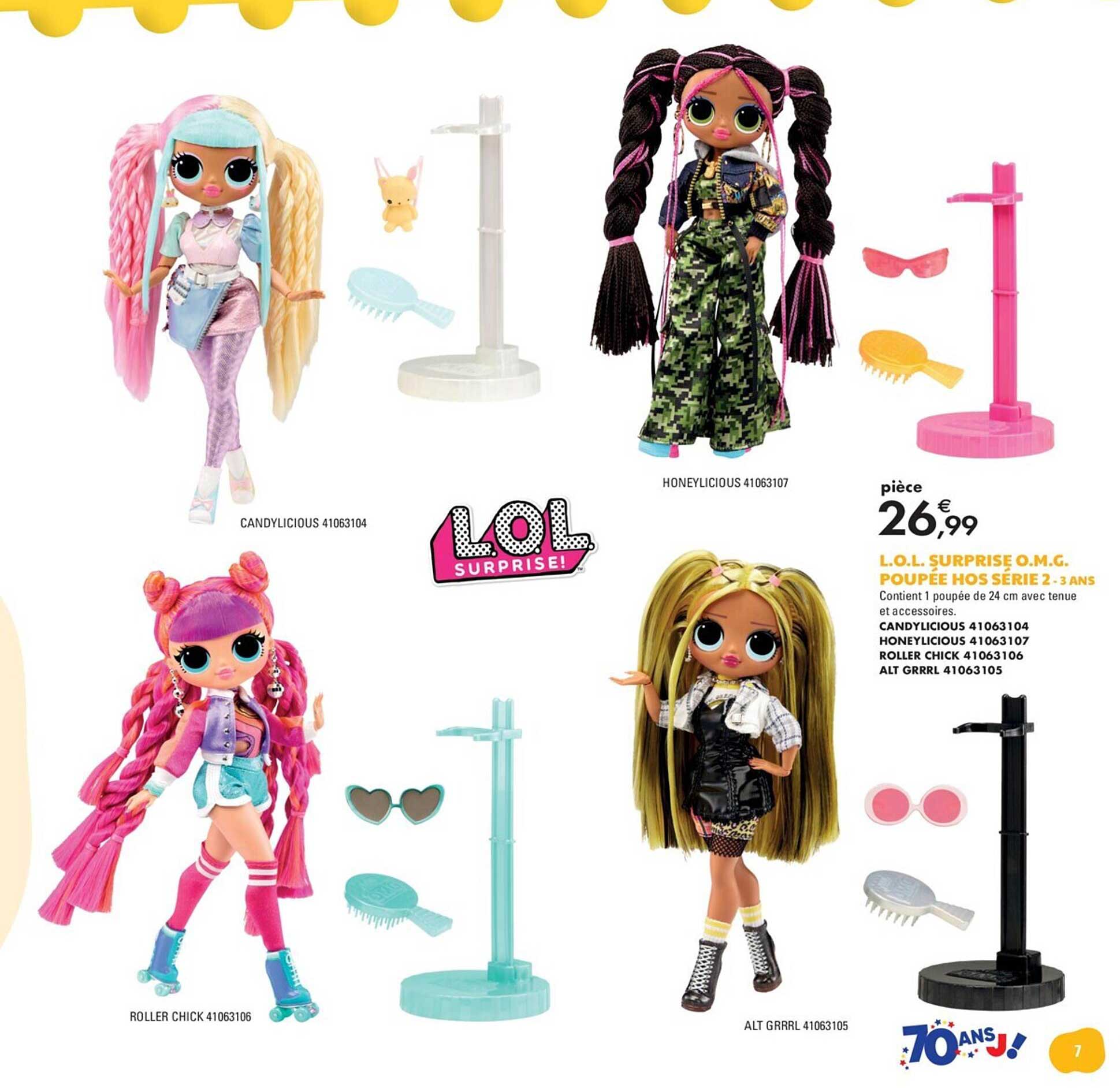 l.o.l. surprise o.m.g. poupée nos série 2 - 3 ans