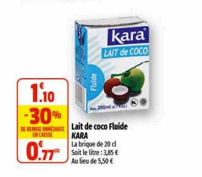 Lait De Coco Fluide Kara