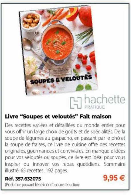 livre "soupe et veloutés" fait maison