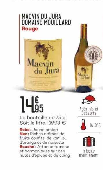 macvin du jura domaine mouillard rouge