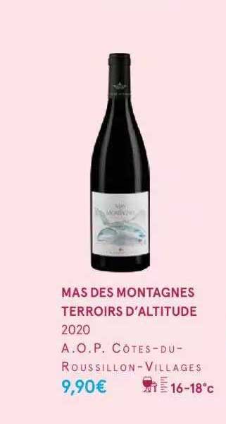 Mas Des Montagnes Terroirs D'altitude 2020 A.o.p. Côtes-du-roussillon-villages