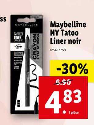 maybelline ny tatoo liner noir