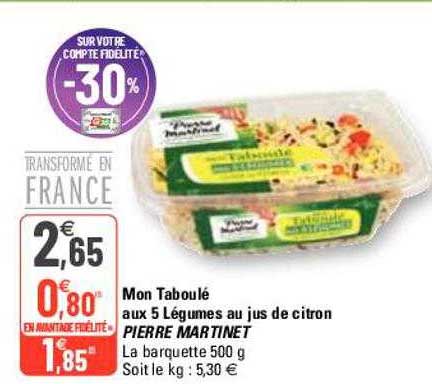 mon taboulé aux 5 légumes au jus de citron pierre martinet