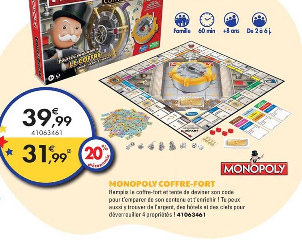 monopoly coffre-fort