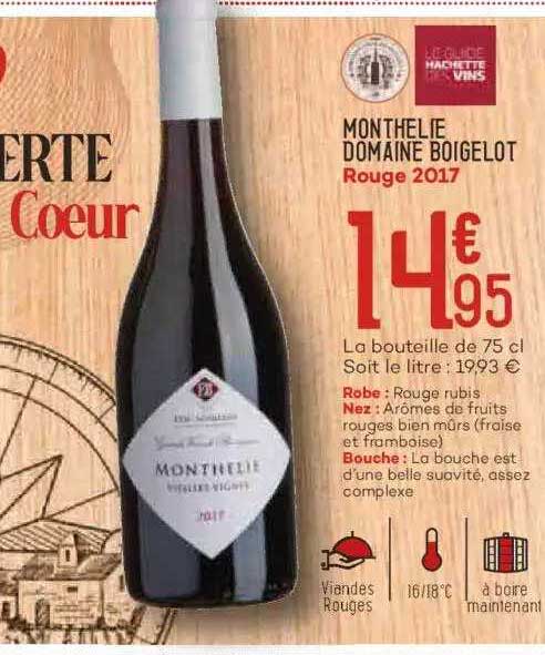 monthelie domaine boigelot rouge 2017