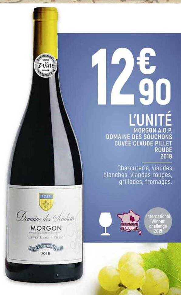morgon a.o.p. domaine des souchons cuvée claude pillet rouge 2018