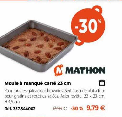 moule à manqué carré